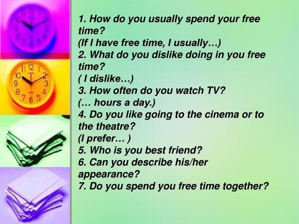 How do you spend sale your free time